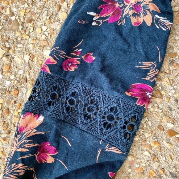 Daniel Rainn Stitch Fix Floral Crochet Lace Long Sleeve Boho Blouse Size M - Picture 9 of 12